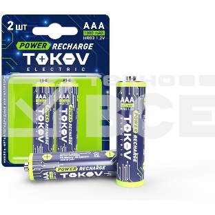 Аккумулятор ААА/HR03 1000мА.ч (блистер 2шт) TOKOV ELECTRIC TKE-NMA-HR03/B2