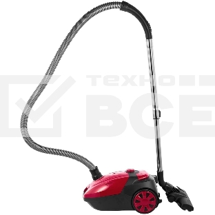 Пылесос Sharp ECKB19RR, красный/черный, 350/1900 Вт, уборка сухая, пылесборник мешок 2.3 л