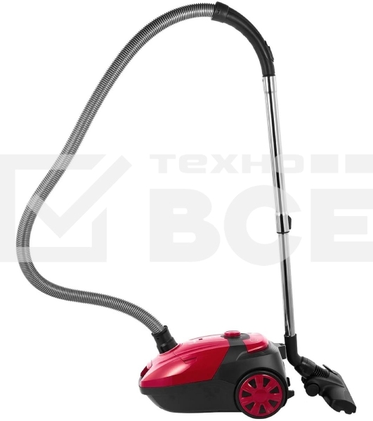 Пылесос Sharp ECKB19RR, красный/черный, 350/1900 Вт, уборка сухая, пылесборник мешок 2.3 л