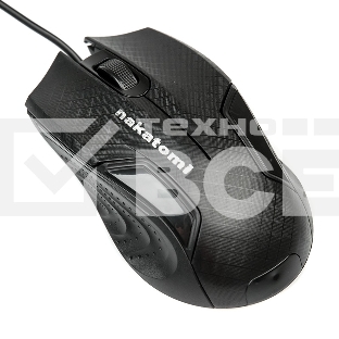 Мышь проводная Nakatomi MON-06U черный, 800 dpi, USB, кнопки - 3