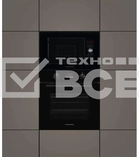 Встраиваемая микроволновая печь Kuppersberg HMW 625 B 20 л, High-Tech, 800 Вт, черный