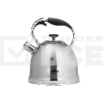 Чайник для плиты LARA LR00-75 (Зеркальный) 3.3л индукц. капс. дно, свисток с кноп. механизмом, фото 1