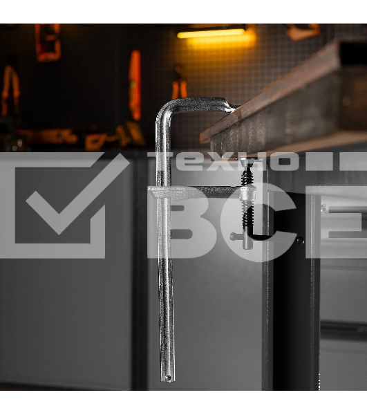 Струбцина Denzel F-образная, 100x300мм, кованая