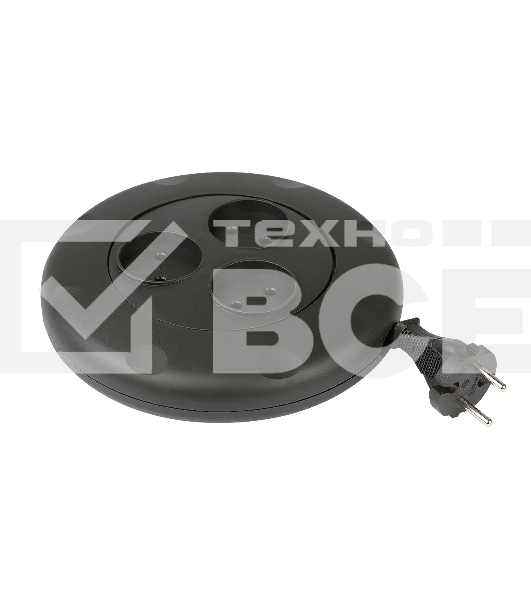 Удлинитель-рулетка Smartbuy (SBE-10-3-03-B) - 3 гнезда 3 метра (10А/2,2 кВт) круглый черный