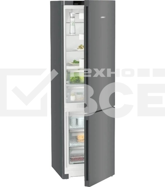 Холодильники Liebherr CBNdgc 5723-20 001 Plus темно-серый двухкамерный 255/94л морозилка снизу