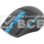 Мышь беспроводная A4Tech Fstyler FG30S серый/синий, 2000 dpi, радиоканал, USB, кнопки - 5, фото5