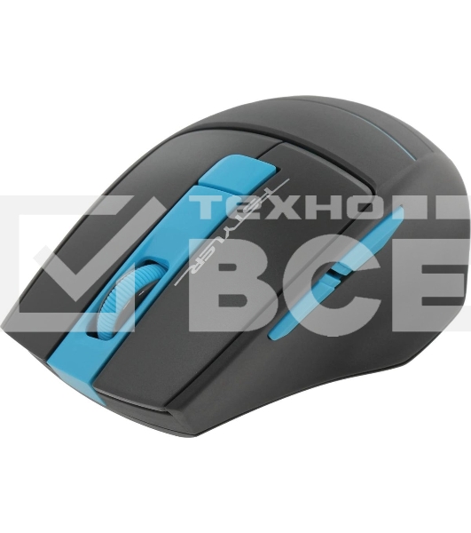 Мышь беспроводная A4Tech Fstyler FG30S серый/синий, 2000 dpi, радиоканал, USB, кнопки - 5