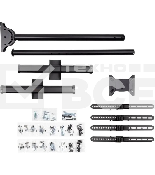 Кронштейн для телевизора Arm Media LCD-1750 черный, 26'-65' макс. 90 кг, потолочный, поворот и наклон