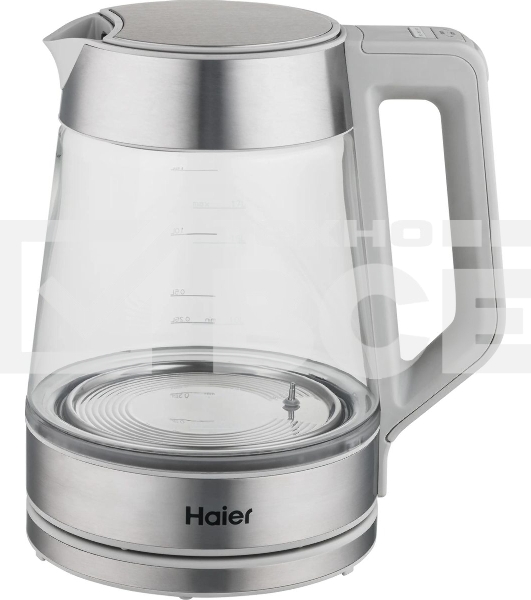 Чайник электрический Haier HK-501 1.7л. 2400Вт серый корпус: стекло/пластик (TD0036930RU)