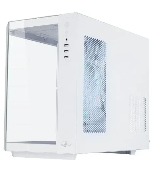 Корпус mATX Eurocase M2771 white, без БП, закаленное стекло 2 стороны
