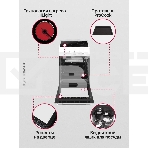 Плита электрическая Hansa FCCW54000 белый, конфорок 4 шт, духовка 68 л, 50 см x 85 см x 60 см, фото18