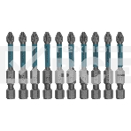 Набор бит Gross торсионных PZ2x50 мм, для ударных шуруповертов, отрывн., 10 шт., фото 1