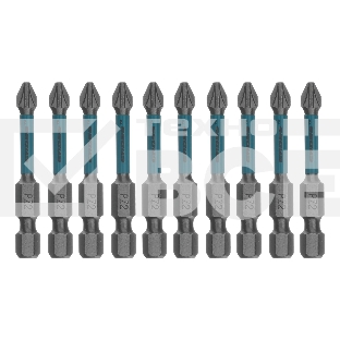 Набор бит Gross торсионных PZ2x50 мм, для ударных шуруповертов, отрывн., 10 шт.