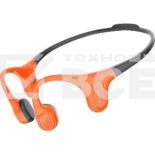 Наушники Mojawa Aerra Activa ENC черно-оранжевый, костная проводимость, Bluetooth, до 8 ч