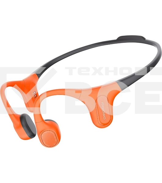 Наушники Mojawa Aerra Activa ENC черно-оранжевый, костная проводимость, Bluetooth, до 8 ч