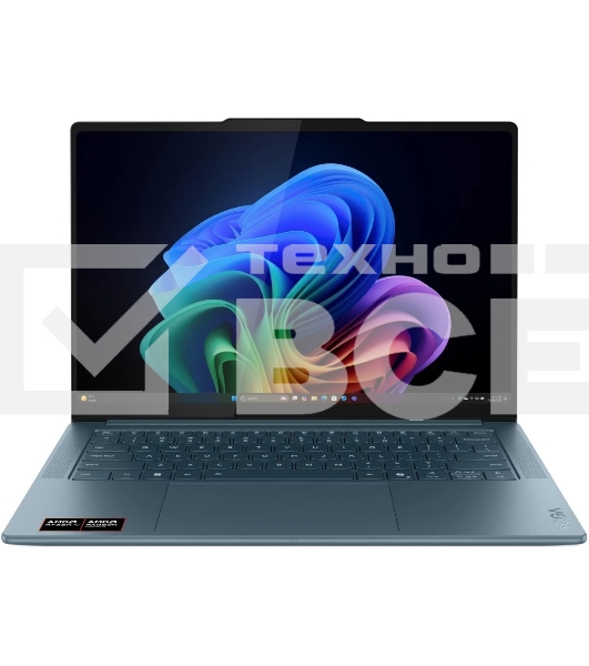 Ноутбук Lenovo Yoga Pro 7 14ASP10/14.5'/OLED/AMD Ryzen AI 9 365/32Gb/1Tb SSD/AMD Radeon Graphics/3K/Windows 11 Pro/бирюзовый/1.54kg