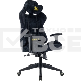 Кресло игровое Zombie 51 черный Light-20 крестов. пластик