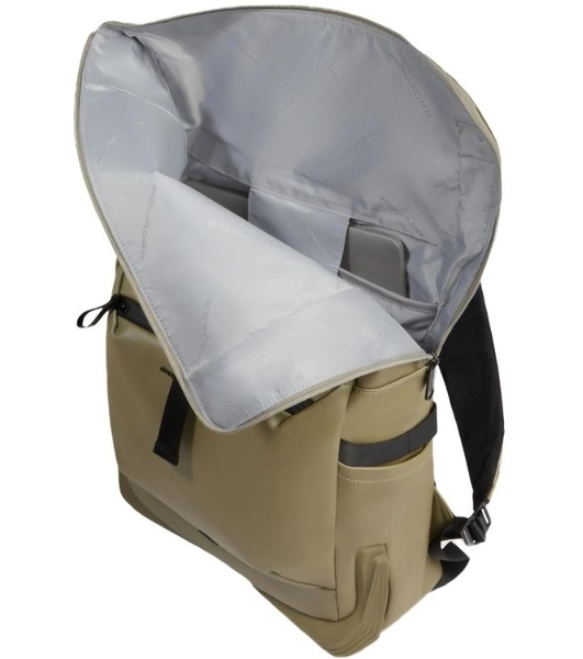 Рюкзак мужской Piquadro Corner 2.0 CA6291C2OW/VE3 роллтоп фисташковый полиуретан