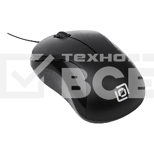 Мышь проводная Oklick 115SR черный, 1000 dpi, USB, кнопки - 3