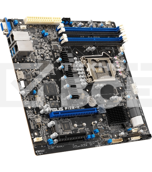 Материнская плата серверная ASUS P12R-E, LGA1200, Intel C256, 4xDDR4 (ECC), 8xSATA, 2xM.2, 1xPCIe 4.0 x16, 3xPCIe 4.0 x8, 1xVGA, 1xHDMI, 2x1Gb LAN, 2xUSB-A 10Gbps, 2xUSB-A 5Gbps, ATX
