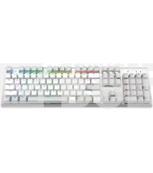 Клавиатура A4Tech Fstyler FS100 Neon проводная, USB, серый/белый