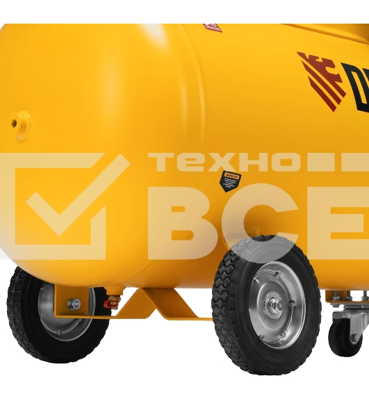 Компрессор воздушный рем. привод BCV 4000-T/200, 4,0 кВт, 200 литров, 690 л/мин Denzel