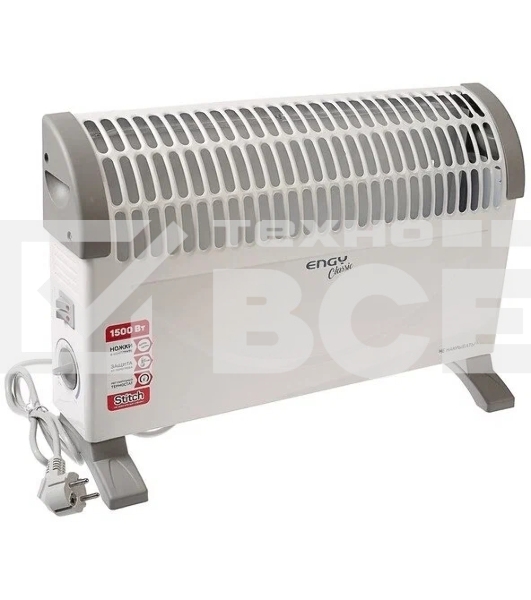 Конвектор Engy EN-1500A Classic белый, 1500 Вт, 20 м2, термостат
