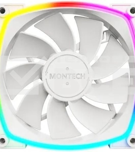 Вентилятор для корпуса MONTECH RX120 PWM белый, 120 мм, 1600 об/мин, 27 дБ, 4 pin