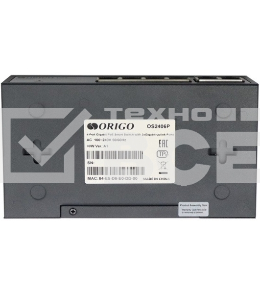 Коммутатор Smart Managed L2 PoE Switch 4 x 1000Base-T PoE+, 2 x 1000Base-T, PoE-60W budget