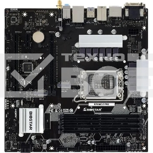 Материнская плата Biostar B760MZ-E PRO, LGA 1700, Intel B760, 4xDDR5, 4xSATA, 2xM.2, 1xPCIe 4.0 x16, 1xPCIe 3.0 x4, 1xPCIe 3.0 x1, 1xHDMI, 1xDP, 1xDVI, 1xVGA, 1x 2.5Gb LAN, 3xUSB-A 3.2 Gen 1, 2xUSB-A 2.0, 1xUSB-C 3.2 Gen 2, 3x3.5 мм, 7.1, mATX