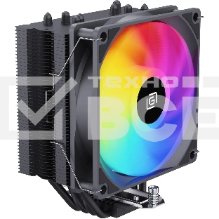 Устройство охлаждения(кулер) Oklick OG-CPC180FRGB-PWM1 RGB Soc-AM5/AM4/1151/1200/2066/2011/1700 черный 4-pin 20dB Al+Cu 180W 820gr Ret