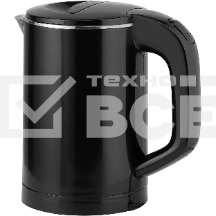 Чайник Centek CT-0006 черный, 1100 Вт, 0.6 л