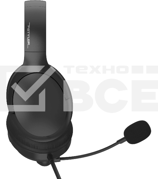Наушники с микрофоном A4Tech Fstyler FH280U черный 2м мониторные USB оголовье