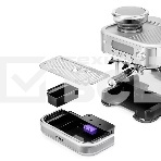 Кофеварка рожковая Kitfort КТ-7113 нержавеющая сталь, исп. кофе - молотый/зерновой, 2.3 л, 1770 Вт, 15 Бар, фото3