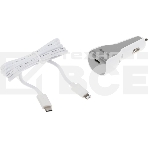 Комплект зарядное устройство Hama H-183317 3A PD для Apple кабель Apple Lightning/Type-C белый, фото 1
