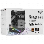 Блок питания Aerocool / Formula MIRAGE GOLD 650W, 650Вт, 80 PLUS Gold, 120мм, модульный, черный, фото4