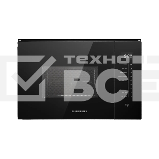 Встраиваемая микроволновая печь Kuppersberg HMW 651 B, High-Tech, 25 л, мощность 900 Вт, кварцевый гриль, поворотный стол, 5 уровней мощности, 8 автоматических программ, размораживание, сенсорное управление, дисплей, черный