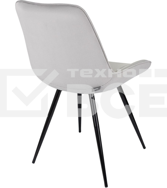 Стул для дома Бюрократ CH-K2_4 комплект 4 шт св. серый Holland 09 металл черный на ножках (CH-K2_1/HL09_4)