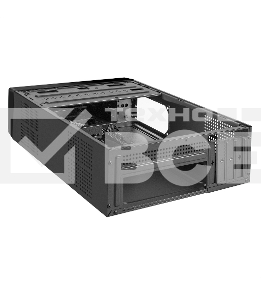 Компьютерный корпус Desktop ExeGate MI-208U2-M350 (mini-ITX/mATX, БП M350 с вент. 8см, 1хUSB+2хUSB 3.0, аудио, черный)