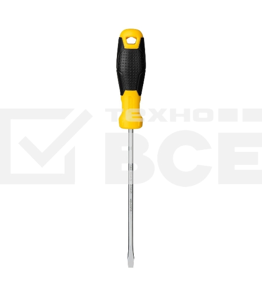 Отвертка шлицевая Deli DL6351501 5х150мм Материал: CR-V. Двухкомпонентная ручка. Хромированная