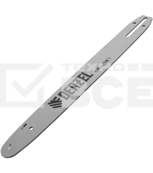 Шина для бензопилы Denzel DGS-4516, длина 40 см (16'), шаг 3/8', паз 1,3 мм, 57 звеньев