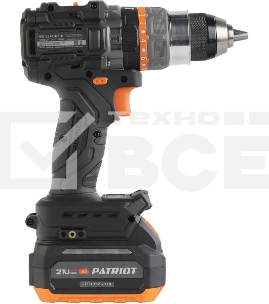 Дрель-шуруповерт аккумуляторная PATRIOT BR 224UES-h
