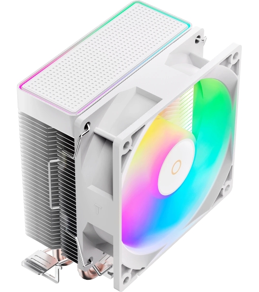 Кулер для процессора Ocypus Gamma A20 WH ARGB, 92mm FARGB FAN, Top FARGB Panel, 2 HEAT PIPES, 3-PIN, 1900 RPM, 21DBA, HYDRO BEARING, LGA115X/1200/1700/18XX, AM4/AM5