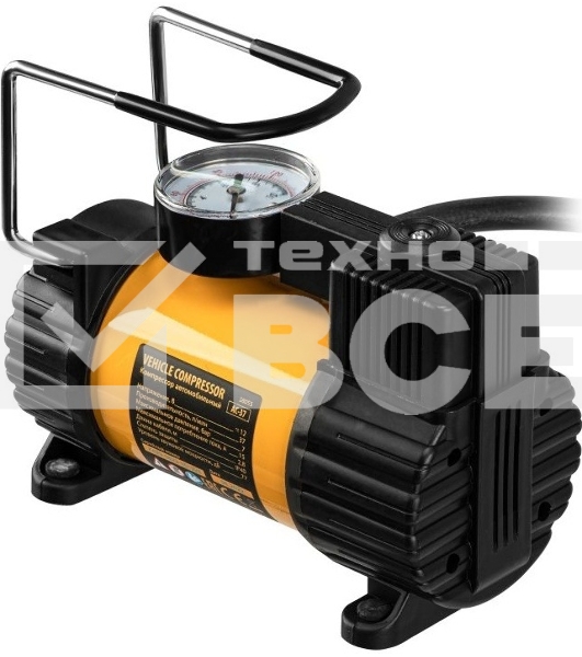 Компрессор автомобильный Denzel AC-37, 12 В, 7 атм 37 л/мин, 58055