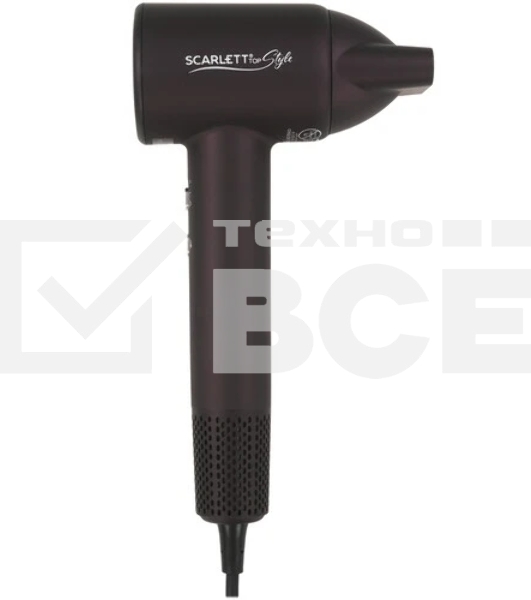 Фен Scarlett SC-HD70I43 фиолетовый, 1600 Вт, ионизация