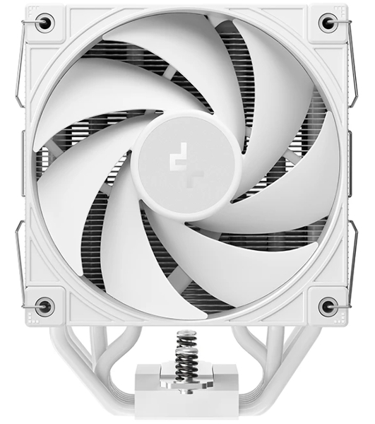 Кулер для процессора DEEPCOOL AK700 DIGITAL WH LGA1851/1700/1200/115X/AM5/AM4 (9шт/кор, TDP 260W, PWM, Fan 120mm, 7 тепл. трубок, Copper Base, белый) RET