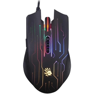 Мышь проводная A4Tech Bloody Q82 черный, 3200 dpi, USB, кнопки - 8