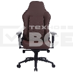 Кресло игровое Cactus CS-CHR-0112BR коричневый, сиденье коричневый, эко.кожа, с подголов. крестовина металл, пластик черный, фото15