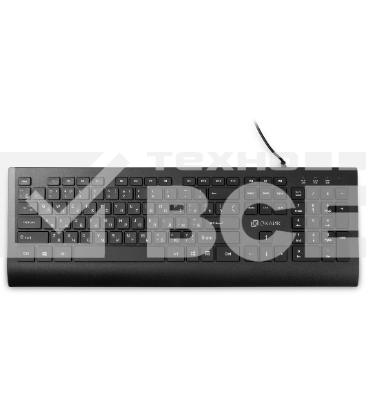 Клавиатура Оклик 155M проводная, USB, черный