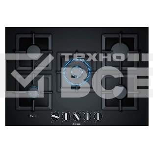 Газовая варочная поверхность Bosch PPQ7A6B20 черный
